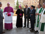 Joan Piris conversant amb el Vicepresident Carod