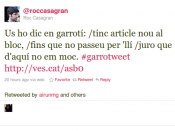 garrotweet, Roc Casagran, Twitter