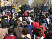 estudiants bolonya universitat manifestació mossos