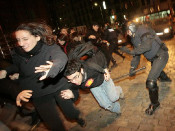 mossos estudiants manifestacio carrega 