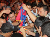 Real Madrid, crema, samarreta, Barça