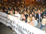 metges, illes, manifestació, català