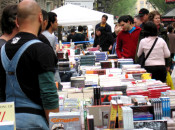 la rambla sant jordi llibres roses